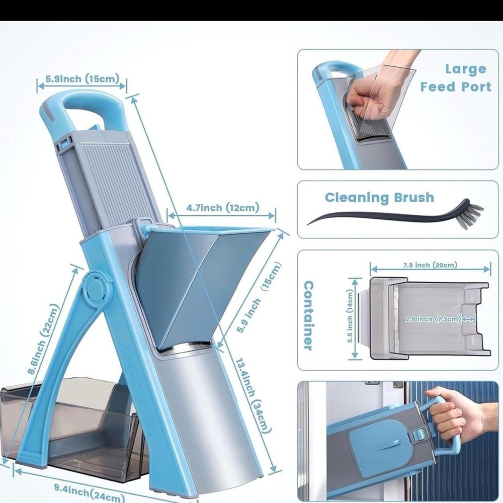Vegetable Slicer for Kitchen - Household Multifunctional Dicing and Shedding